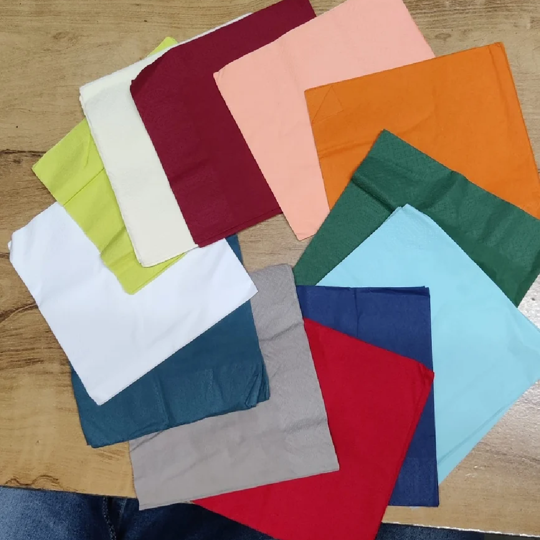 Colour Tissue Paper Napkins, 33x 33 Cm