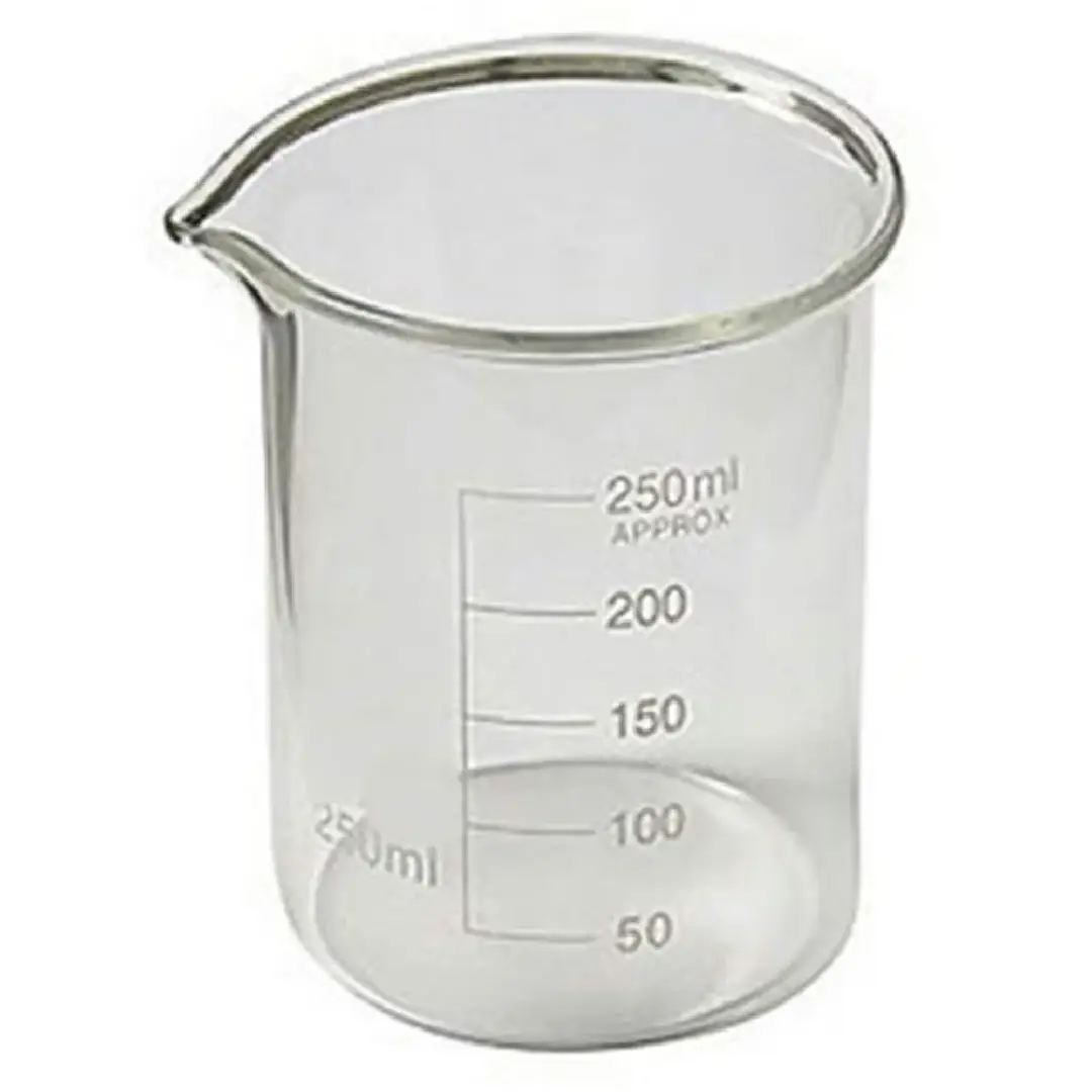 High-Quality Neutral Glass Round Beaker with Double Capacity Scale