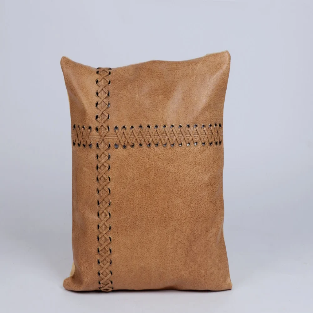 Leather Sofa Throw Cushion/ Pillows