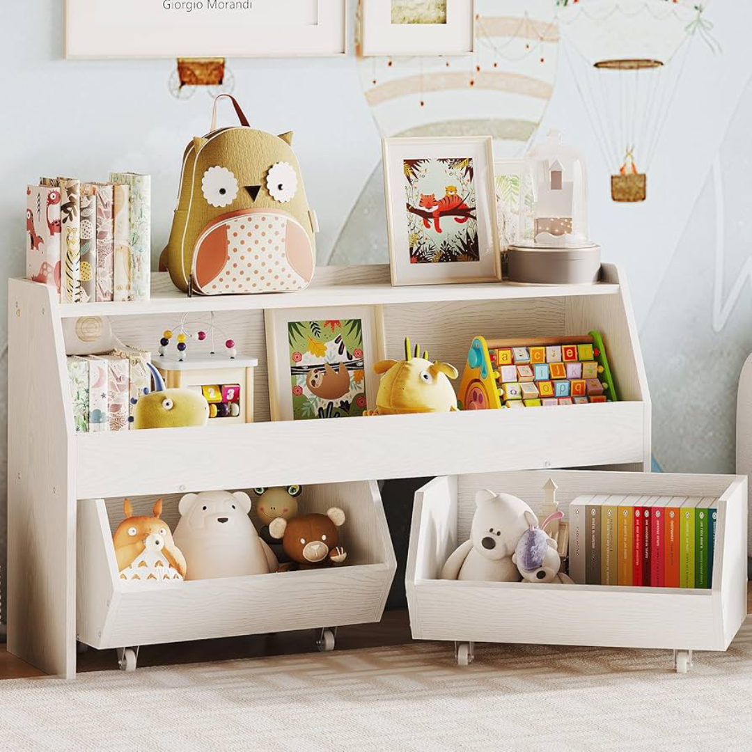 Toy Storage Organizer with Drawers for Toddlers | USA Supplier