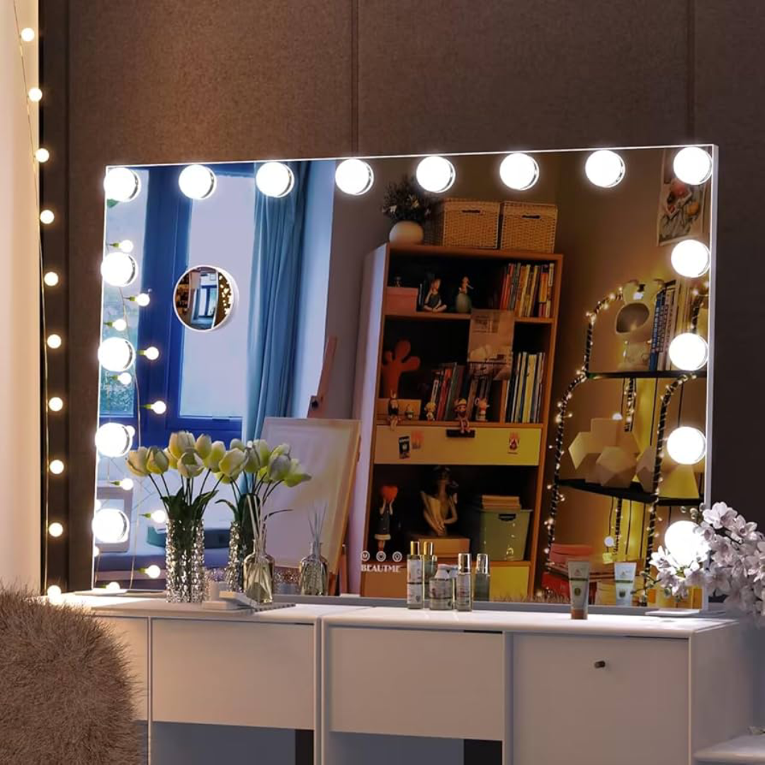 Vanity Mirrors Crafted for Styling with Elegant Lighting