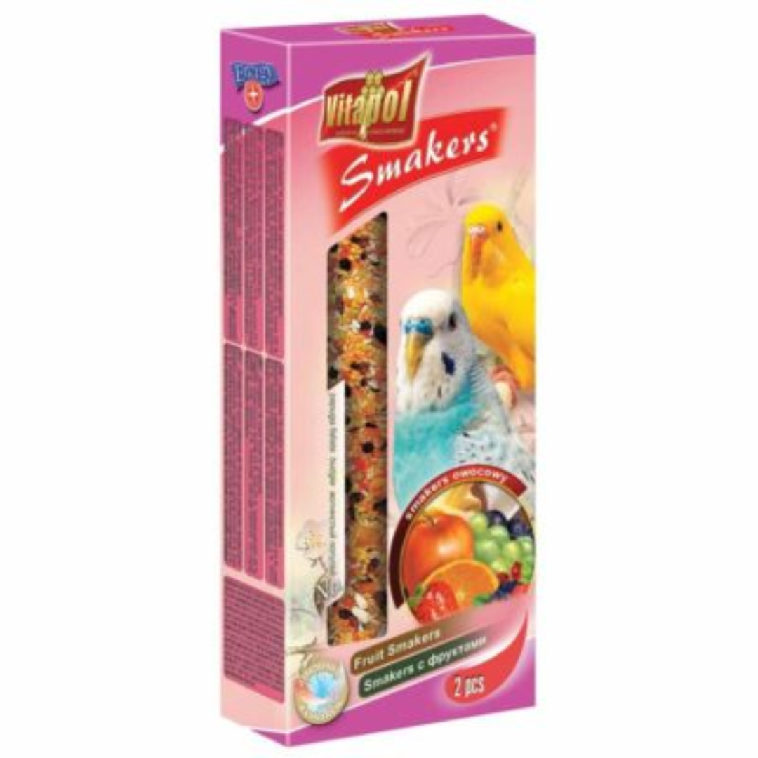 Vitapol Smakers Fruit Treat Stick For Budgie, 2 Piece