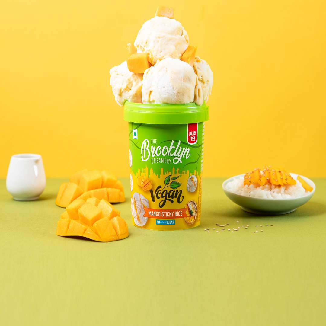 Amazing Alphonso Mango Dairy Free And No Added Sugar Sorbet Tub - 450ml