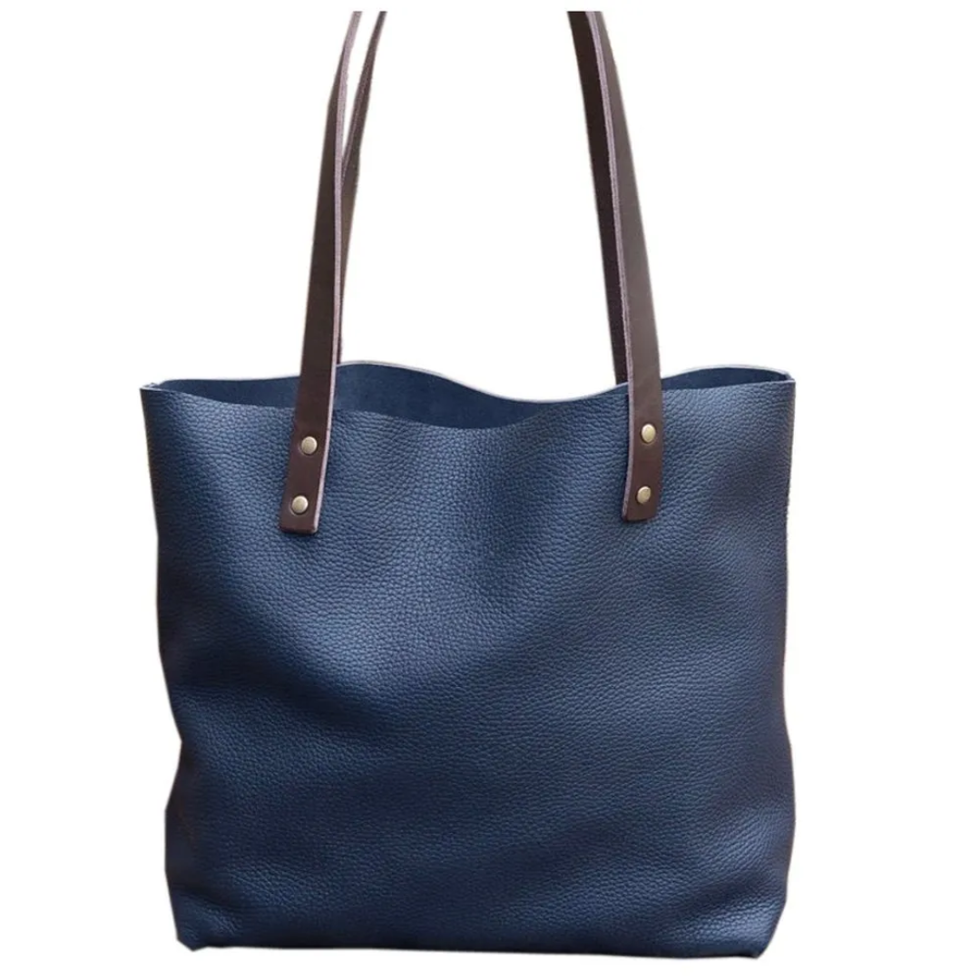 Madhav International Plain MI-HB8 Leather Tote Bag