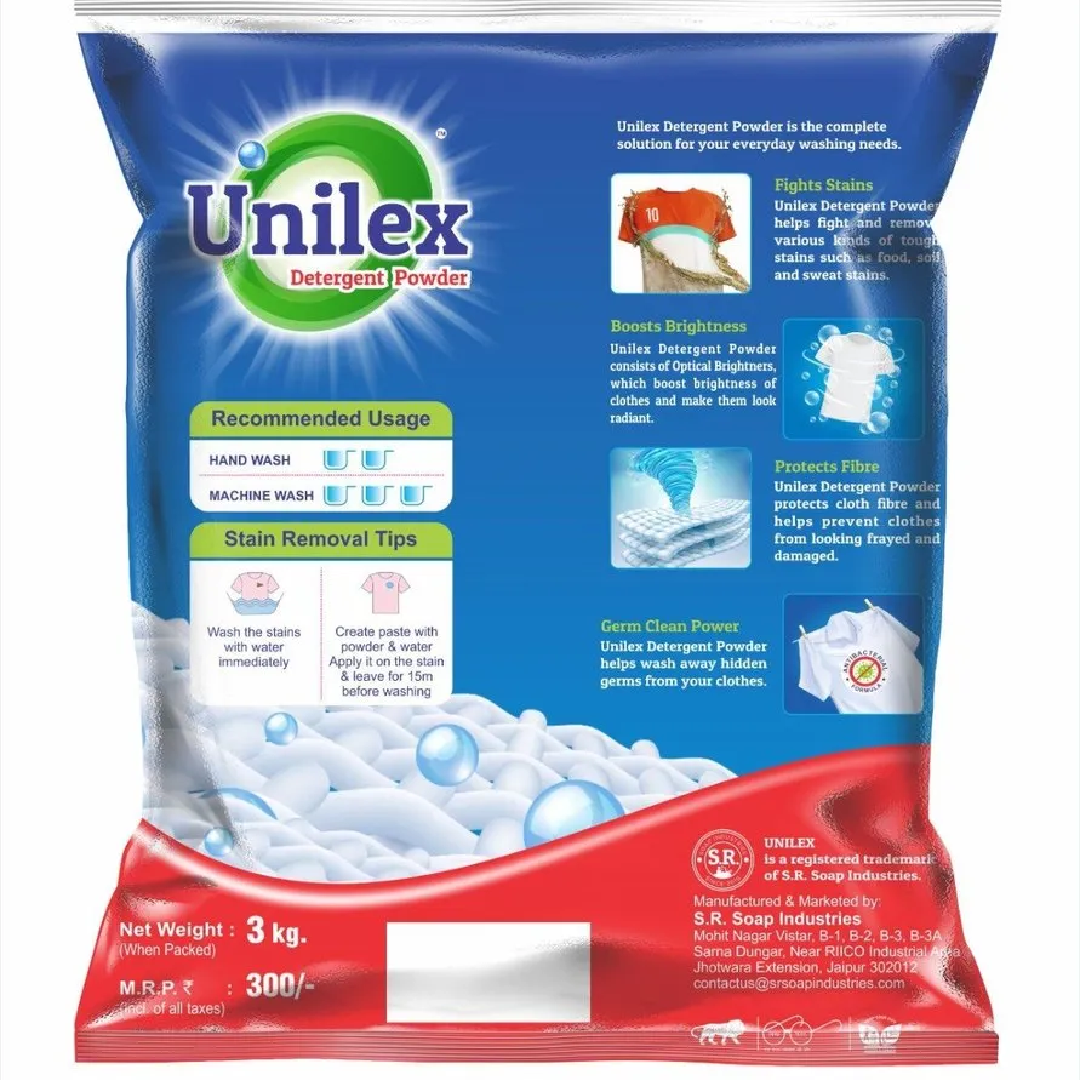 White Unilex Detergent Powder 400 Gm