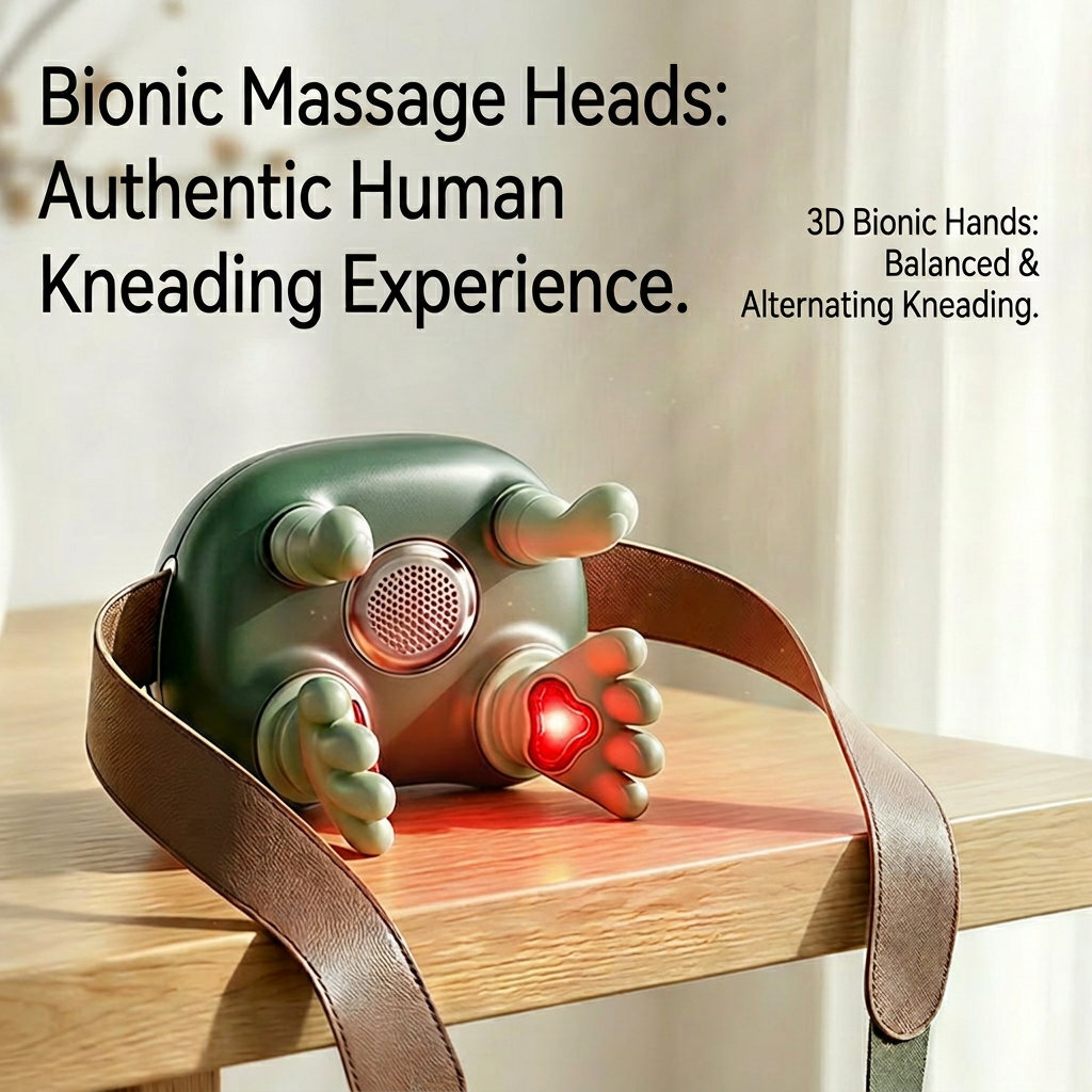 Smart Bionic Neck and Shoulder Massage Device - 3D Kneading Technology