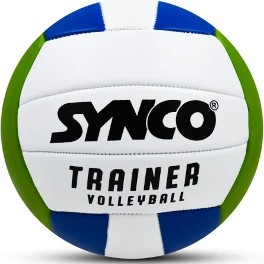 Synco Trainer Volleyball, PVC Machine Stitched, 18 Panels Soft Touch & Lightweight