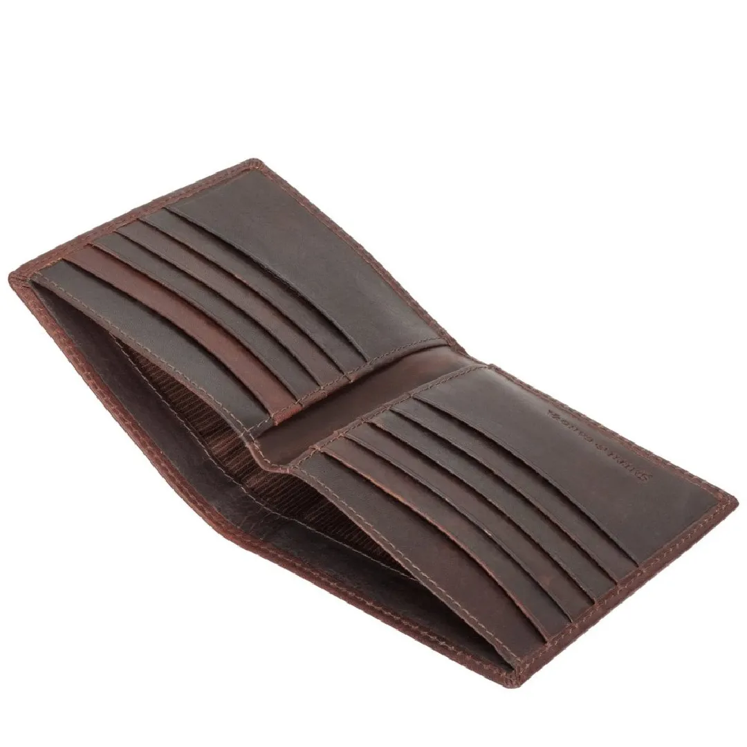 Premium Leather Bi-Fold Wallets – Black, Brown & Tan for Men 