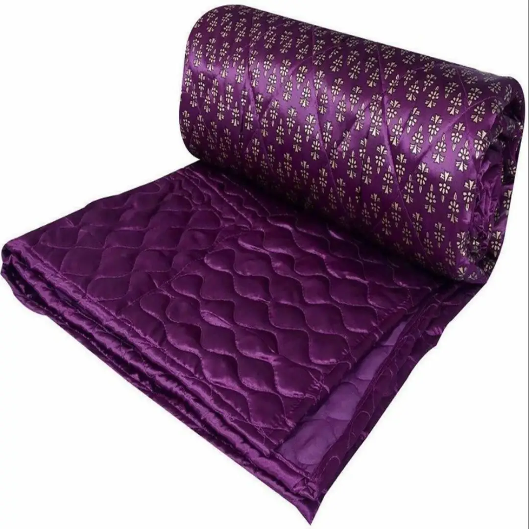 Wholesale Supplier of Purple Printed Silk Quilt