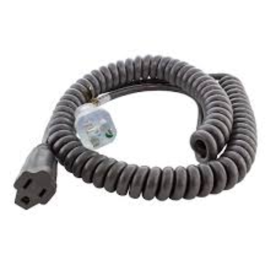 Coiled Extension Cords Flexible Retractable Power Extension Cable for Workshop Garage and Home Use