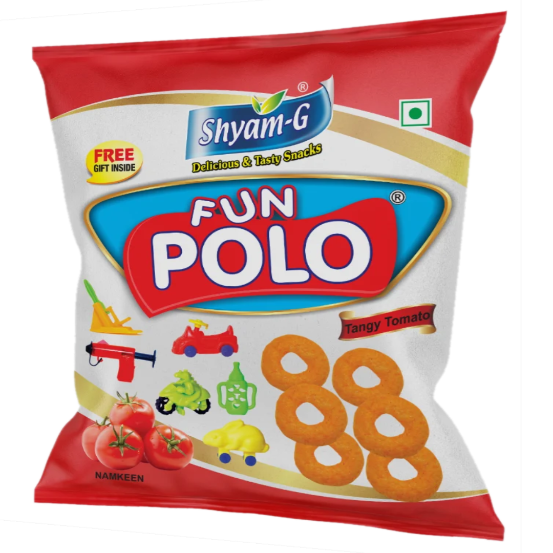 Shyam G Tangy Tomato Fun Polo Snacks, Packaging Size: 12g