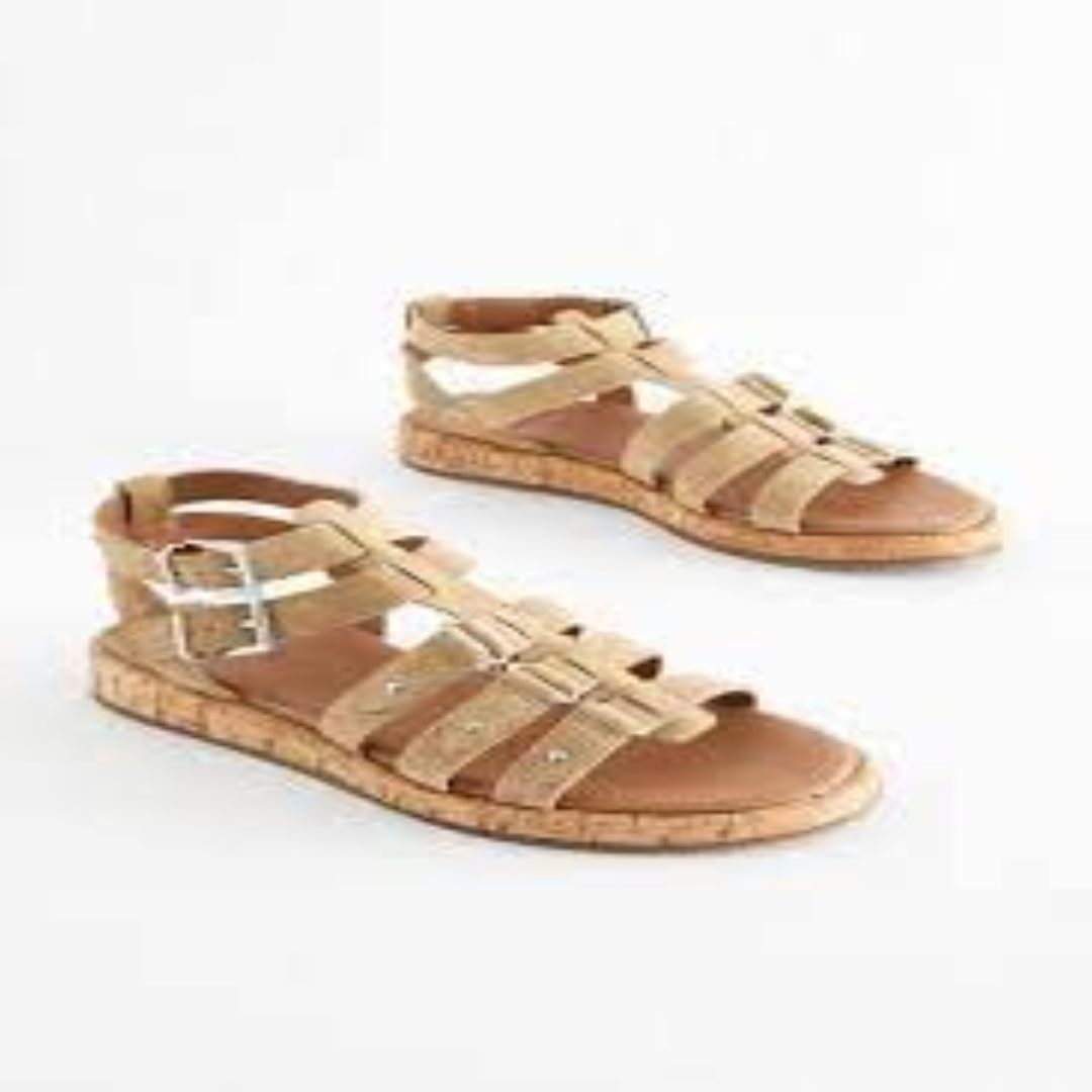 Stylish Leather Gladiator Sandals For Women