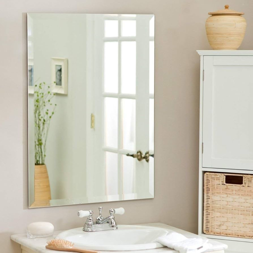 Frameless Mirrors for Modern Architecture and Trade Use