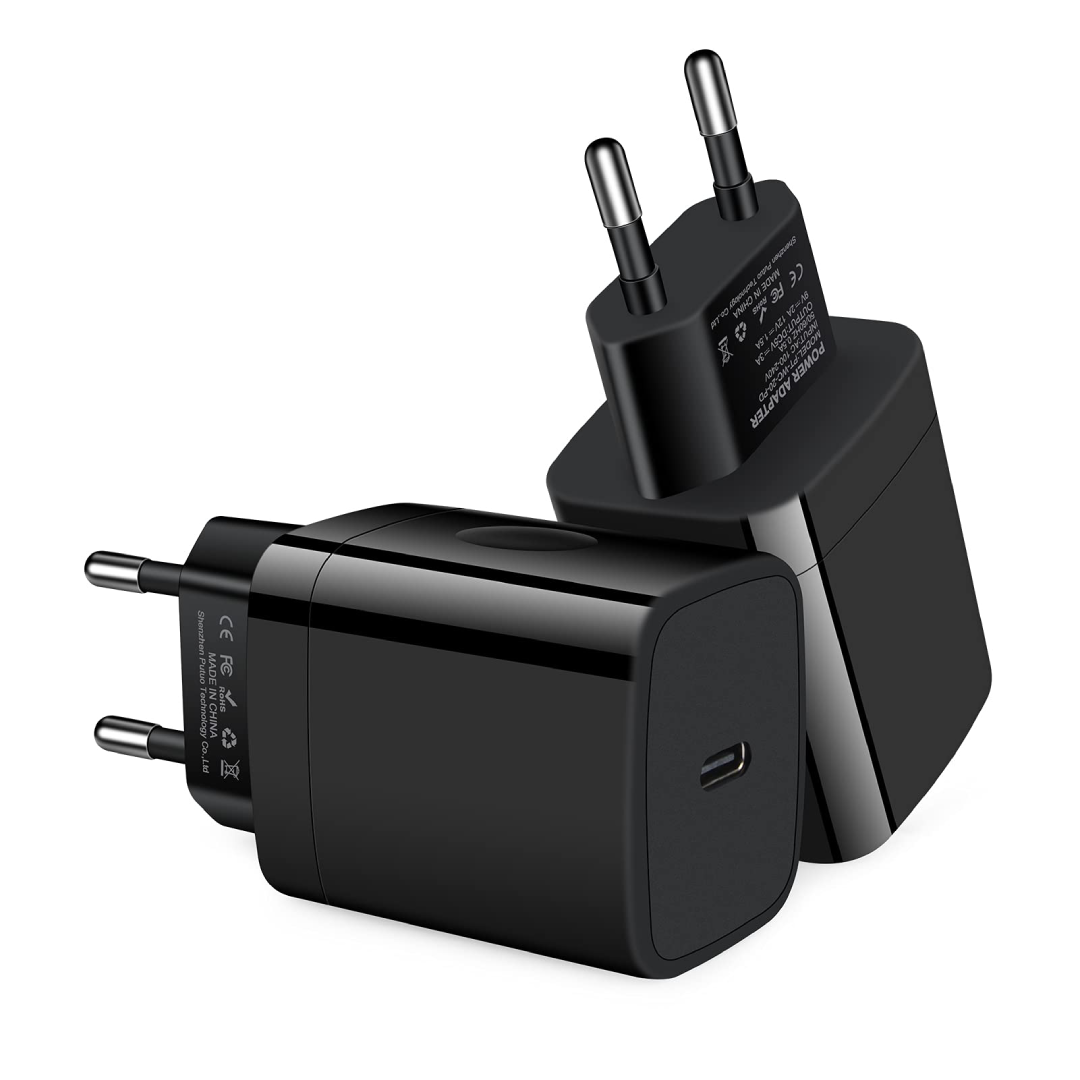USB-C Power Adapters Fast Charging PD Wall Charger Compatible with Laptops Smartphones and Tablets