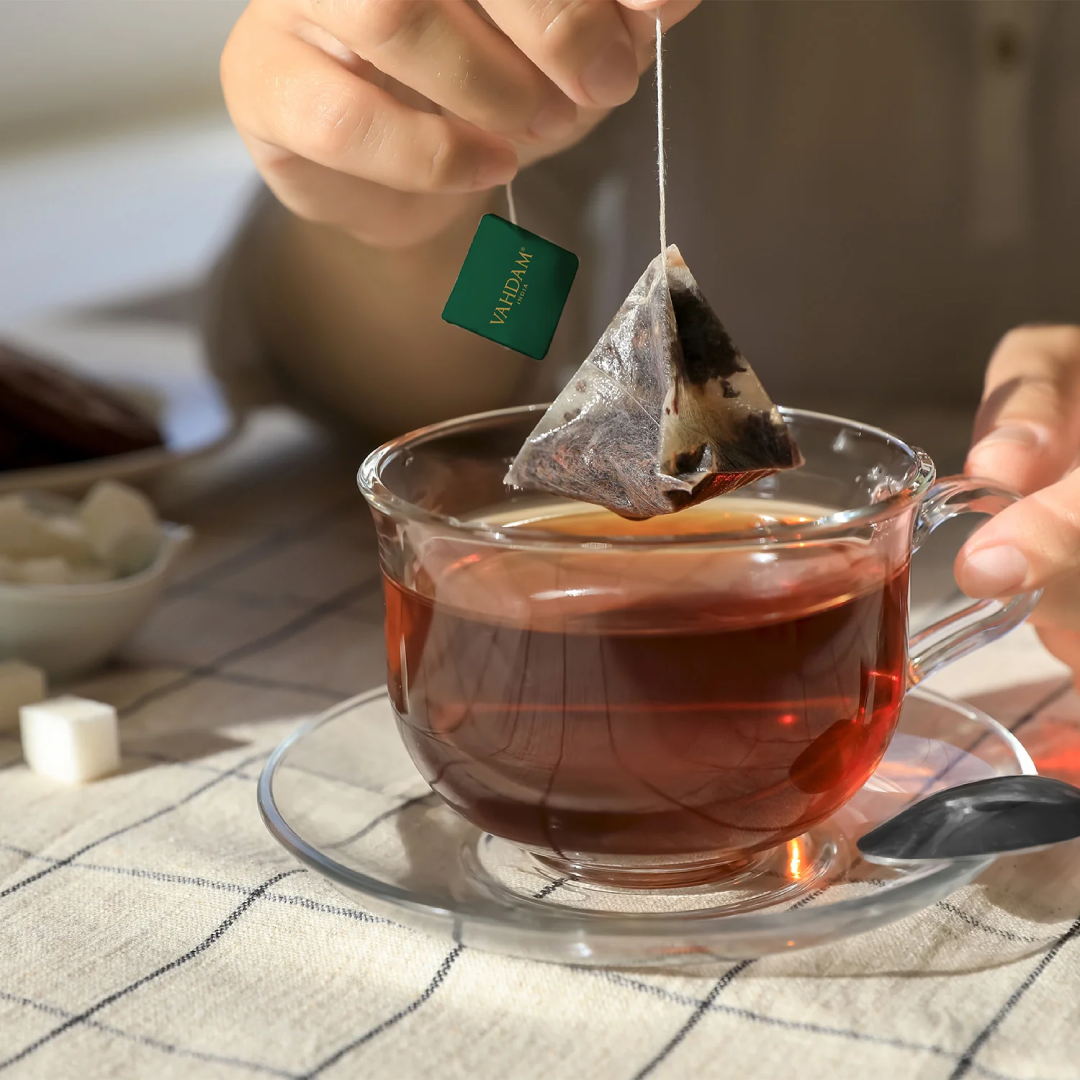 Premium Black Tea Bags Rich Aroma Strong Flavor Refreshing Daily Beverage for Home and Office Use