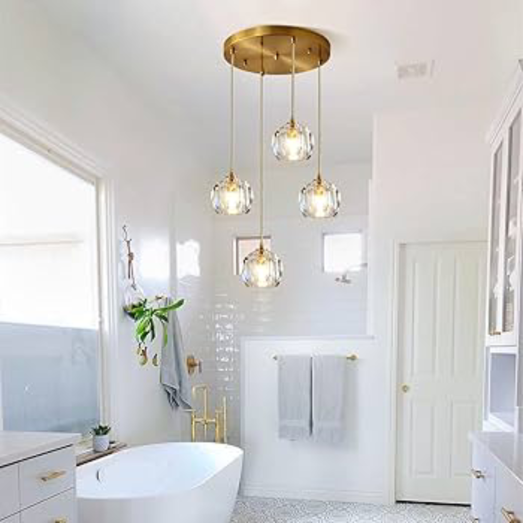 Bathroom pendants made for bright clean daily ambience