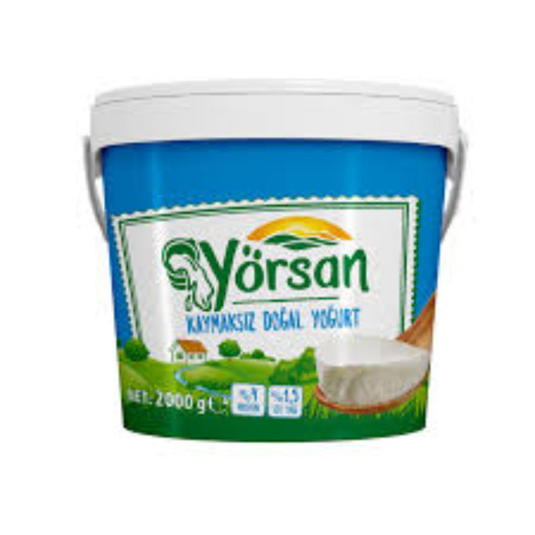 YÖRSAN Cream Free Yogurt Healthy Low Fat Yogurt Smooth Texture Ideal for Diet and Daily Use