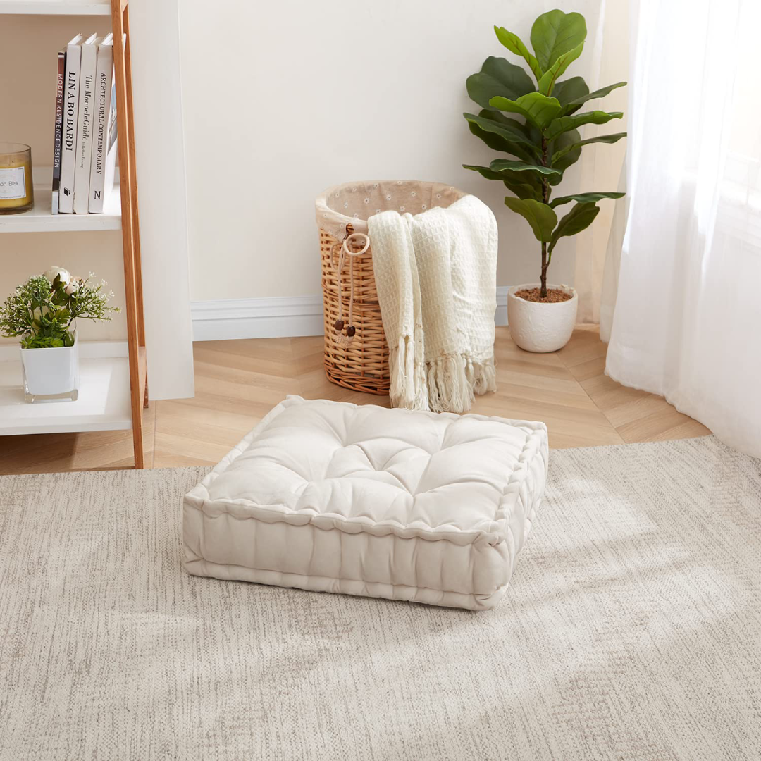 Floor Cushions Designed for Casual Seating and Lounging