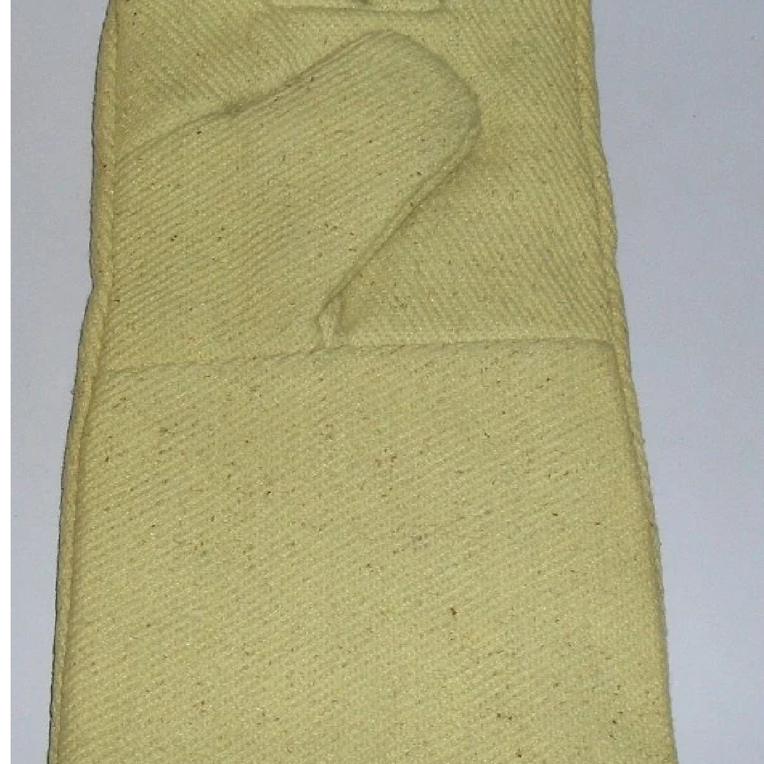 Full Fingered Beige Kevlar Knitted Gloves