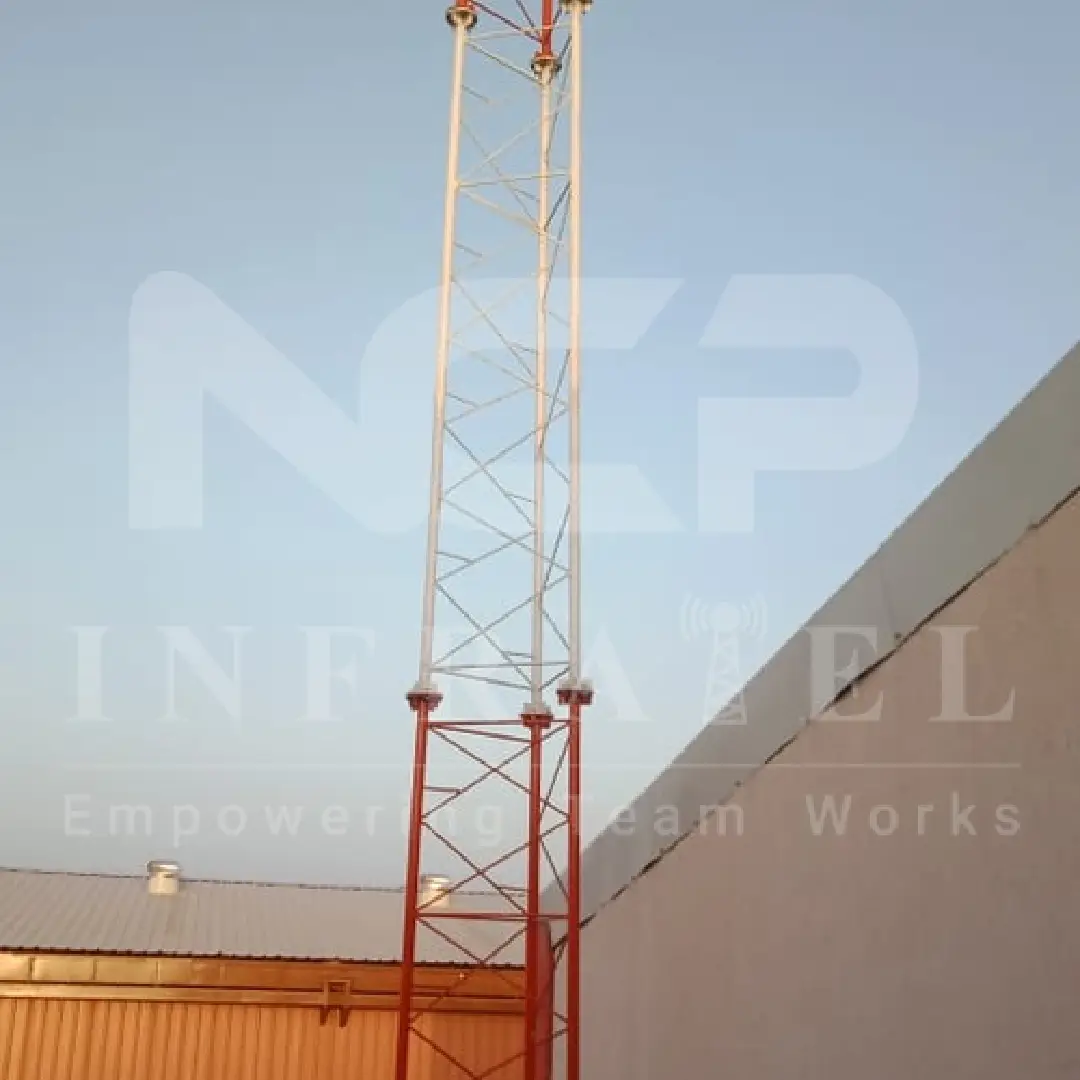 12-36 Meter MS GI Self Supporting RF Tower Mast for Telecom