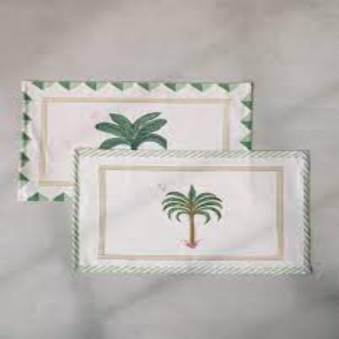 Areca Placemats Made from Natural Fibers for Modern Tables