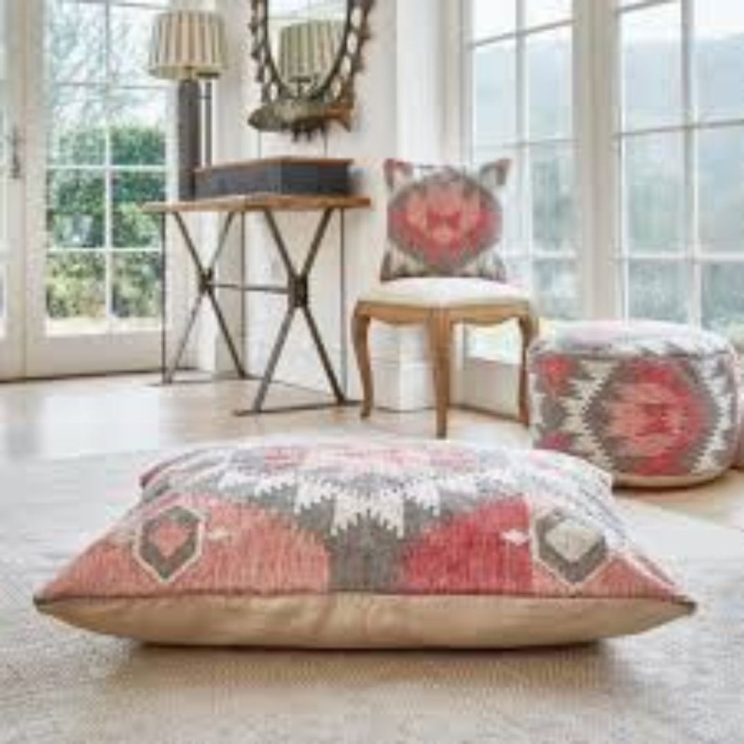Khiva Kilim Floor Cushion – Extra Large Handloom Style UK Supplier