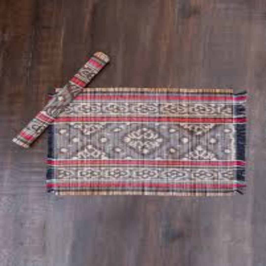 Sitara Ikat Placemat for Handcrafted Décor Export Supply