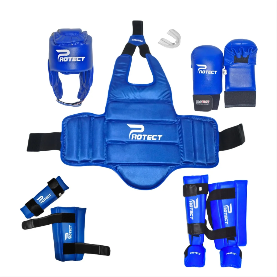 PU, Leather Karate Protective Gear Kit Set