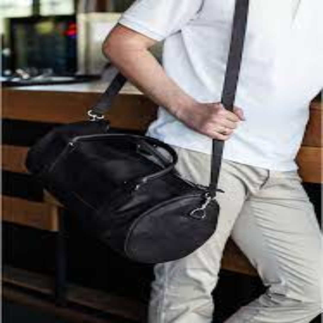 Genuine Leather Gym Bags For Men