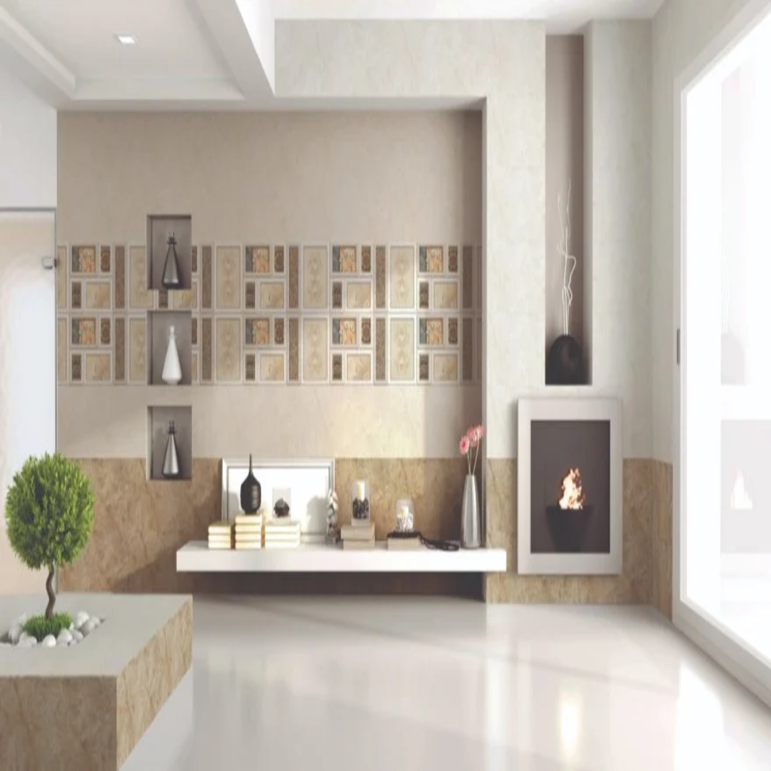 Glossy Ceramic Wall Tiles for Bathrooms & Kitchens