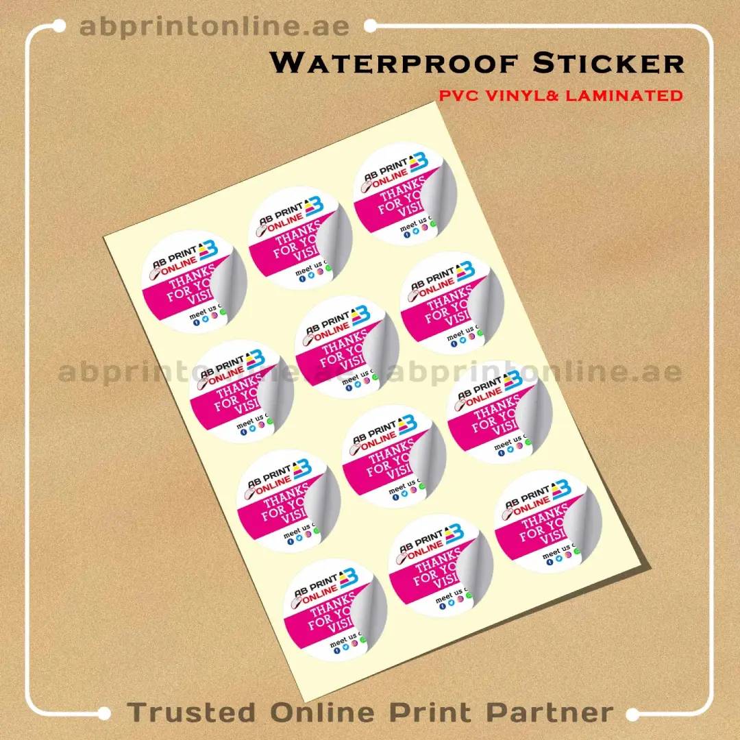 Waterproof Sticker Printing Custom Labels Supplier United Arab Emirates
