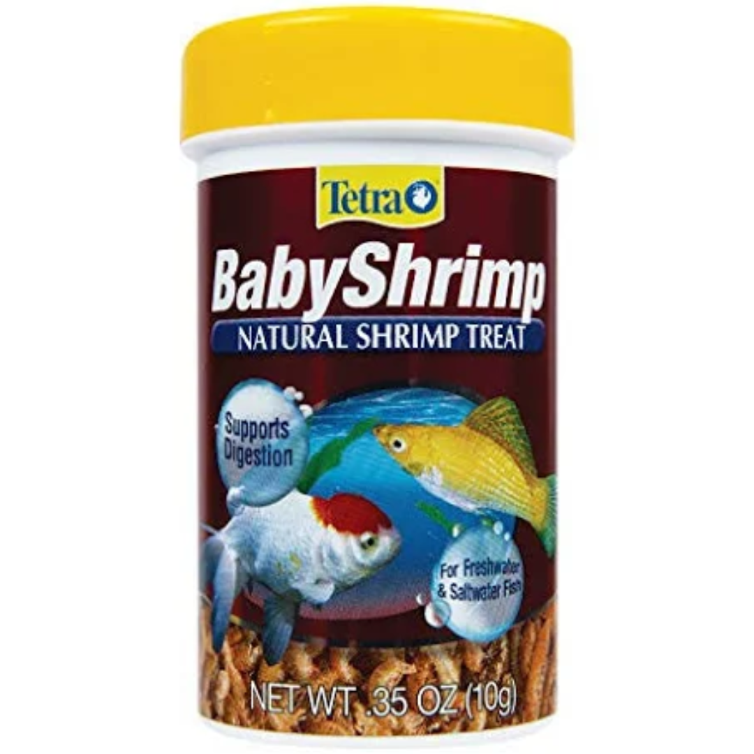 Tetra Babyshrimp 0.35 Ounce, Natural Shrimp Treat For Aquarium Fish