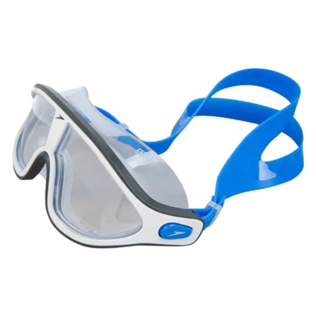 Mirrored Swim Goggles - Bondi Blue & White