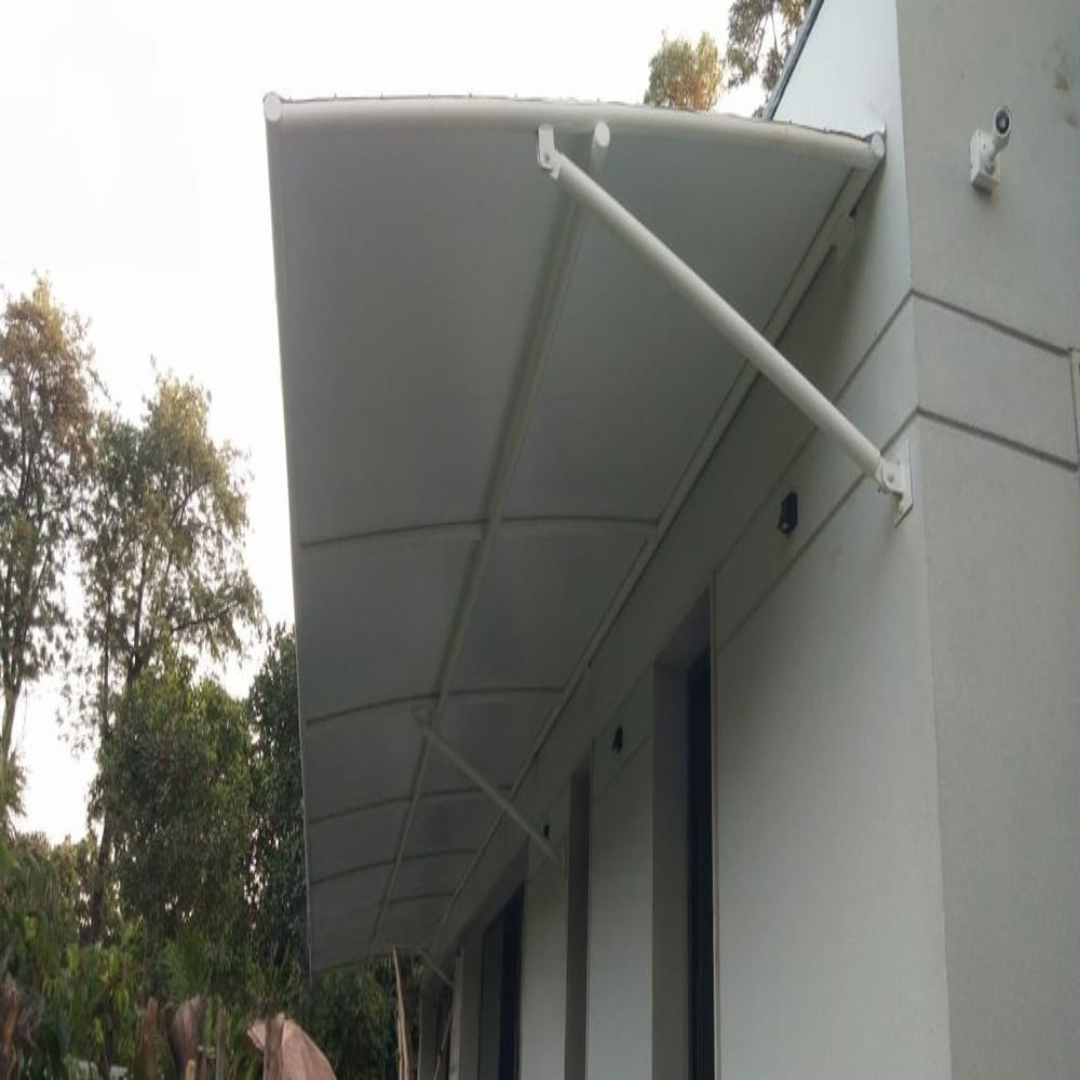 White Mild Steel MS Outdoor Shade and Shelter