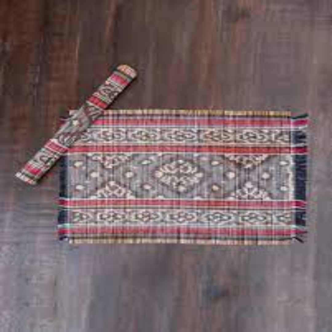 Sitara Ikat Placemat Showcasing Heritage-Inspired Table Art