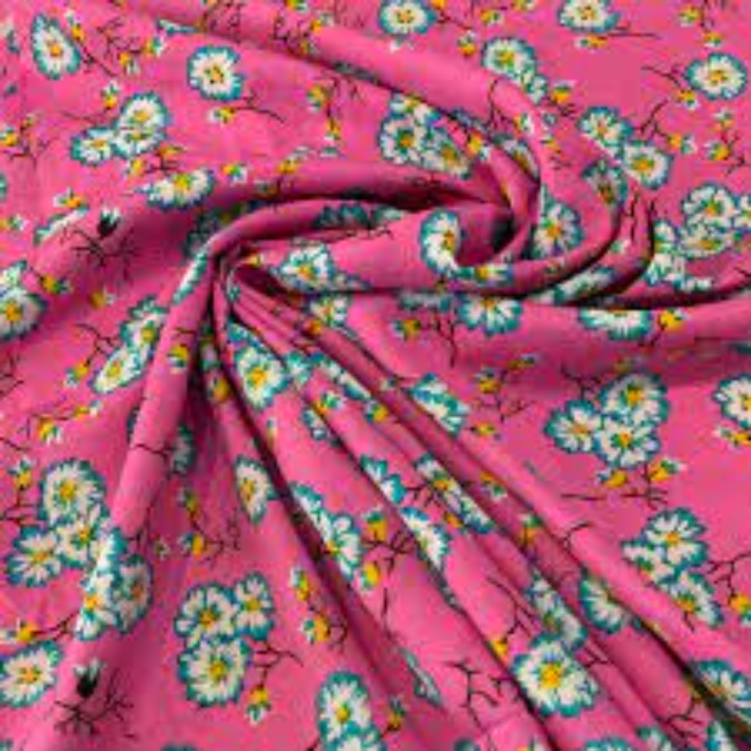 Rayon Challis Fabrics Lightweight Textile UK Supply