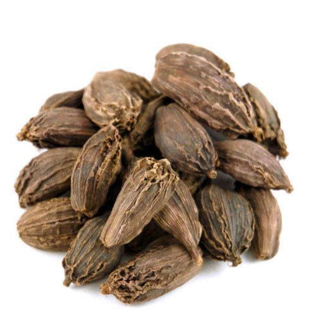Black Cardamom Whole Pods Strong Smoky Flavor Spice for Biryani Curries and Indian Cooking