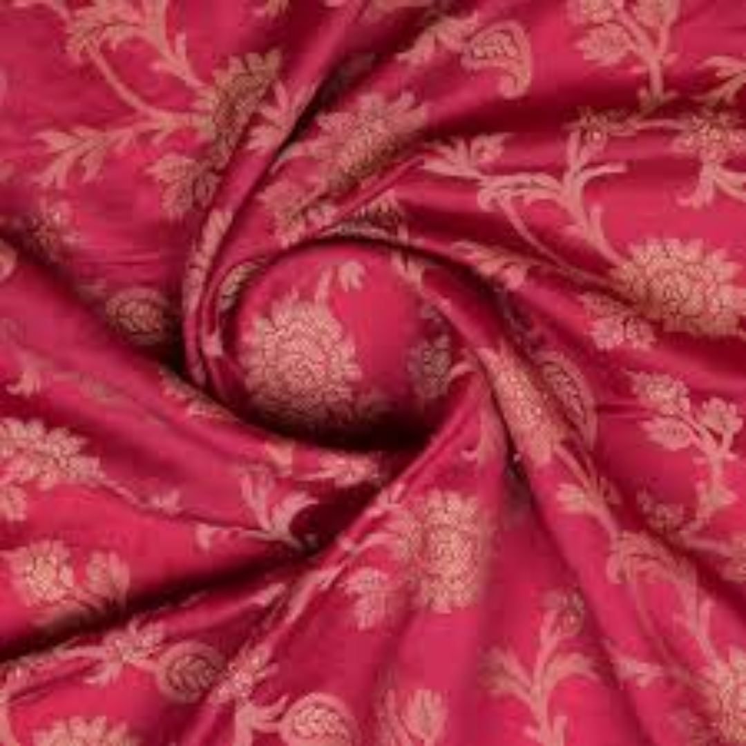 Jacquard Silk Fabrics Rich Patterned Weave for Designers