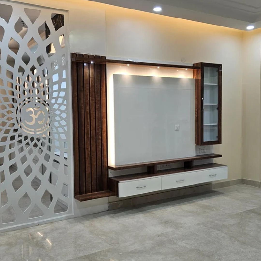 Wooden Tv Wall Unit, For multiple