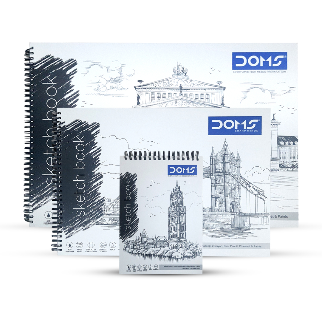 DOMS Sketch Book With Spiral Bound 150 GSM