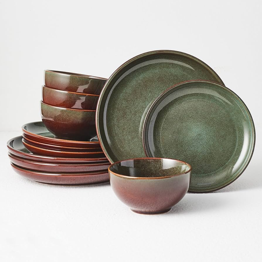 Stoneware Dinnerware Set for Durable Dining and Trade Use
