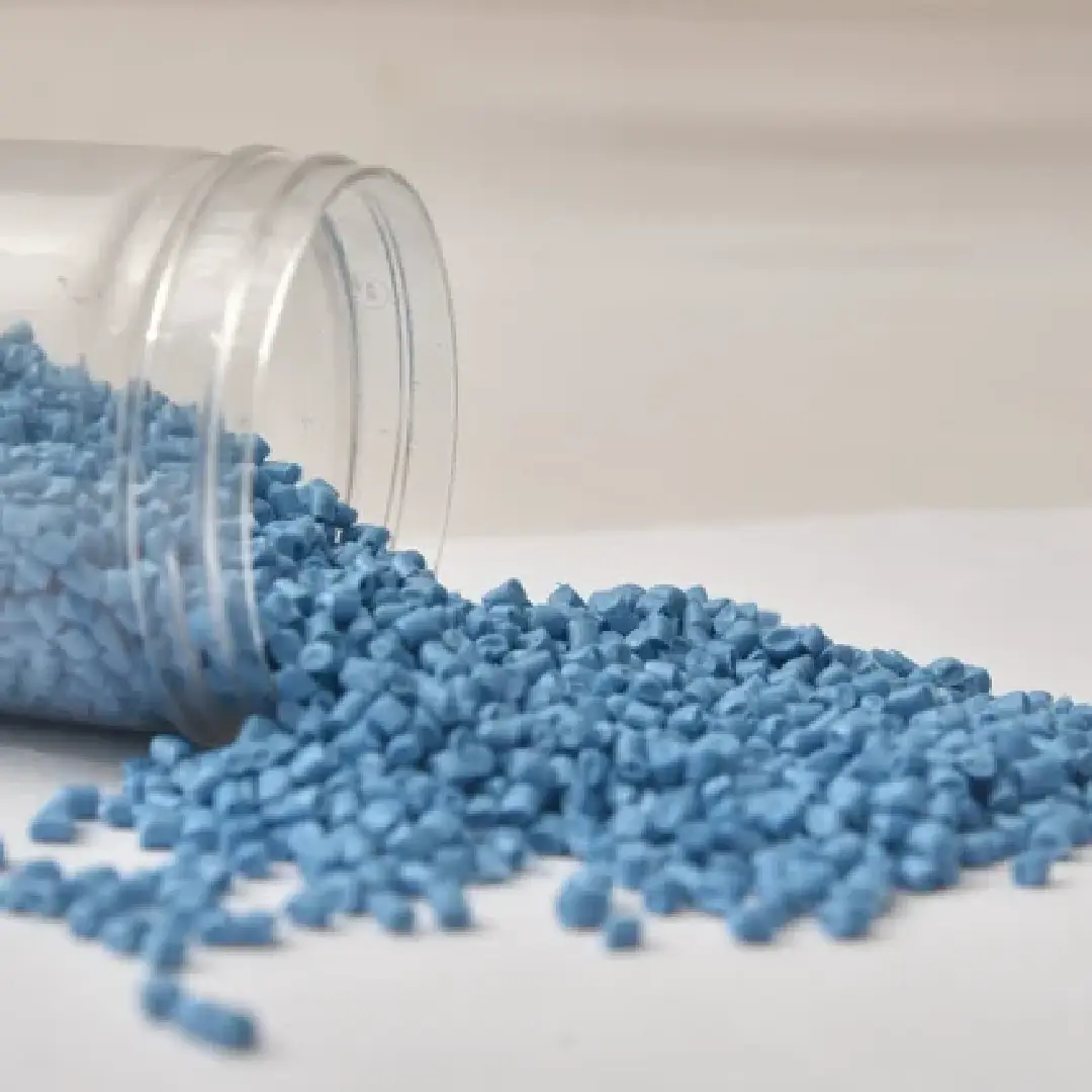 Blue Polypropylene Copolymer Granules - High-Quality Plastic 