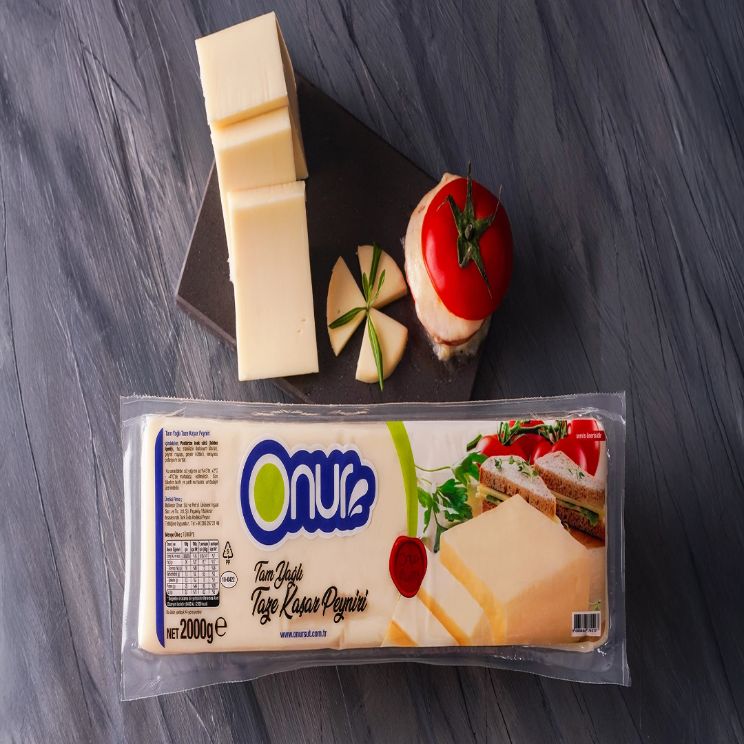 Full Fat Fresh Kashar Cheese Premium Stretchy Cheese Ideal for Pizza Sandwich and Cooking