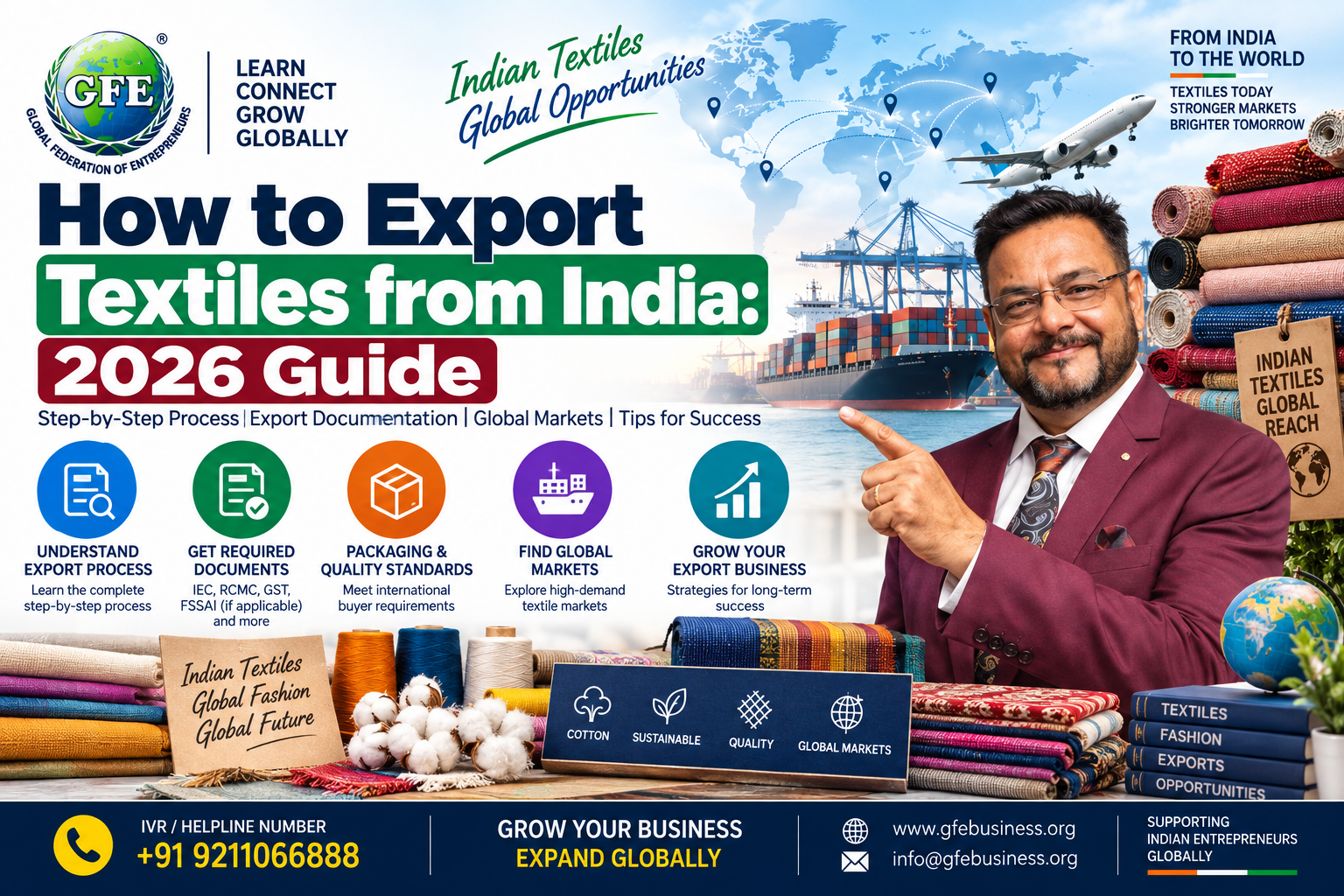How to Export Textiles from India: 2026 Step-by-Step Business Guide